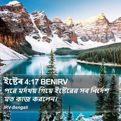 ইষ্টেৰ 4:17 BENIRV Bible Verse Image