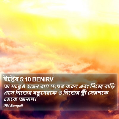 ইষ্টেৰ 5:10 BENIRV Bible Verse Image