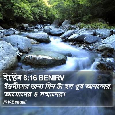 ইষ্টেৰ 8:16 BENIRV Bible Verse Image