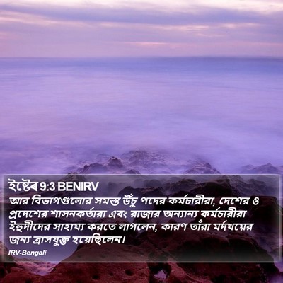 ইষ্টেৰ 9:3 BENIRV Bible Verse Image