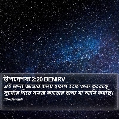 উপদেশক 2:20 BENIRV Bible Verse Image
