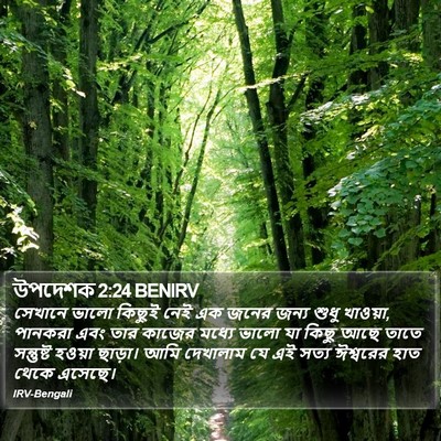 উপদেশক 2:24 BENIRV Bible Verse Image