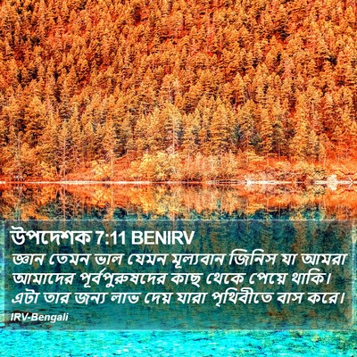 উপদেশক 7:11 BENIRV Bible Verse Image