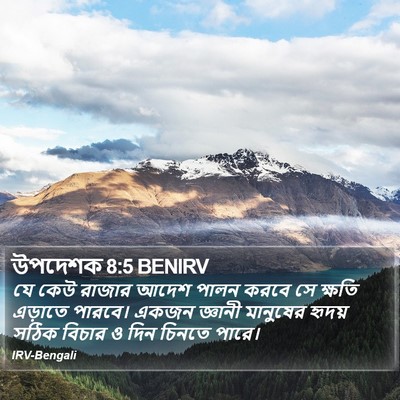 উপদেশক 8:5 BENIRV Bible Verse Image