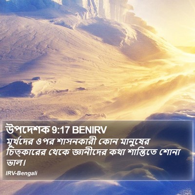 উপদেশক 9:17 BENIRV Bible Verse Image