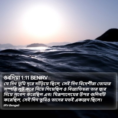 ওবদিয়া 1:11 BENIRV Bible Verse Image