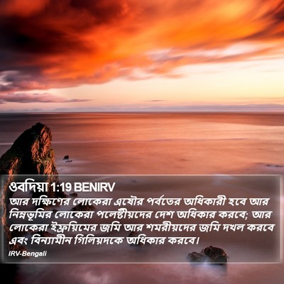 ওবদিয়া 1:19 BENIRV Bible Verse Image