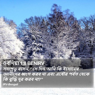 ওবদিয়া 1:8 BENIRV Bible Verse Image