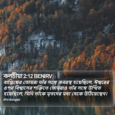 কলচীয়া 2:12 BENIRV Bible Verse Image