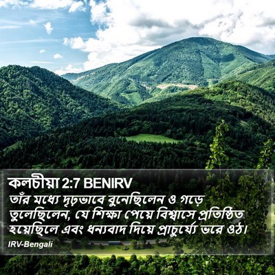 কলচীয়া 2:7 BENIRV Bible Verse Image