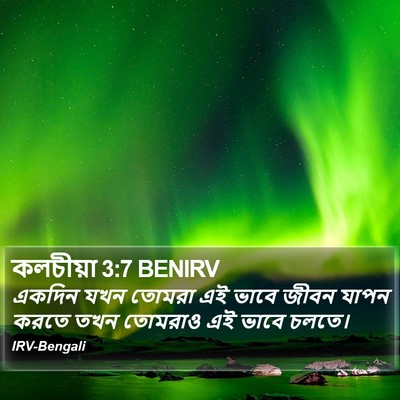 কলচীয়া 3:7 BENIRV Bible Verse Image