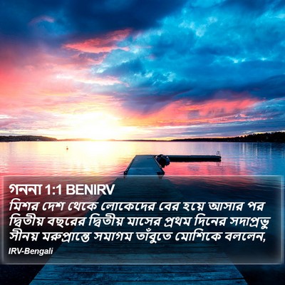 গননা 1:1 BENIRV Bible Verse Image