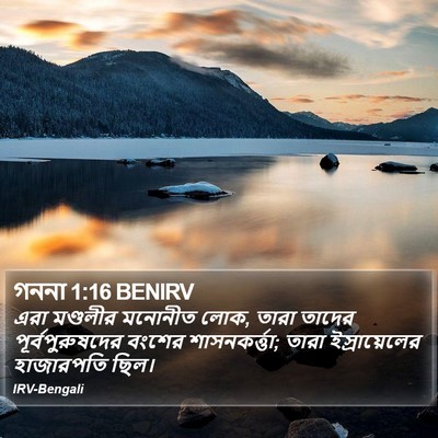 গননা 1:16 BENIRV Bible Verse Image