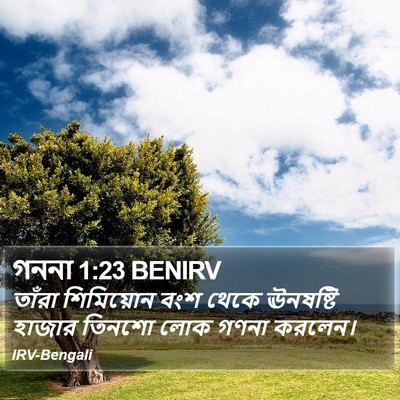 গননা 1:23 BENIRV Bible Verse Image