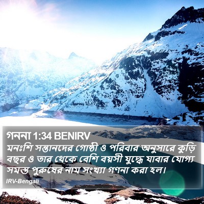 গননা 1:34 BENIRV Bible Verse Image