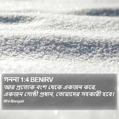 গননা 1:4 BENIRV Bible Verse Image