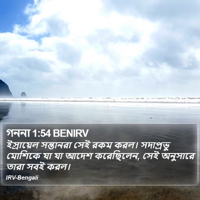 গননা 1:54 BENIRV Bible Verse Image