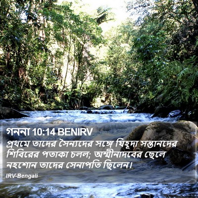 গননা 10:14 BENIRV Bible Verse Image