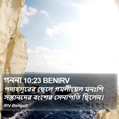 গননা 10:23 BENIRV Bible Verse Image
