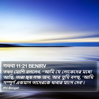 গননা 11:21 BENIRV Bible Verse Image