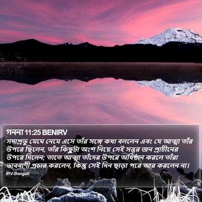 গননা 11:25 BENIRV Bible Verse Image