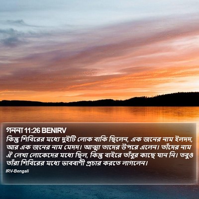 গননা 11:26 BENIRV Bible Verse Image