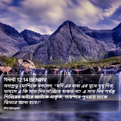 গননা 12:14 BENIRV Bible Verse Image