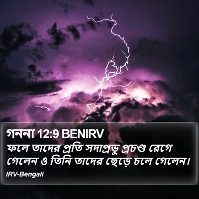 গননা 12:9 BENIRV Bible Verse Image