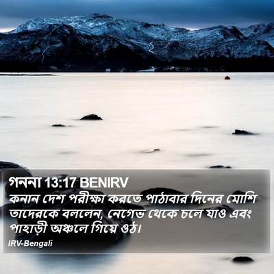 গননা 13:17 BENIRV Bible Verse Image