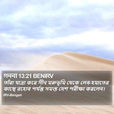 গননা 13:21 BENIRV Bible Verse Image