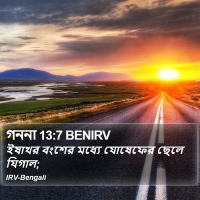 গননা 13:7 BENIRV Bible Verse Image