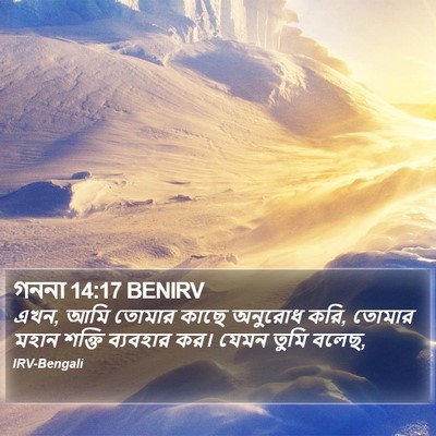 গননা 14:17 BENIRV Bible Verse Image