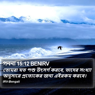 গননা 15:12 BENIRV Bible Verse Image