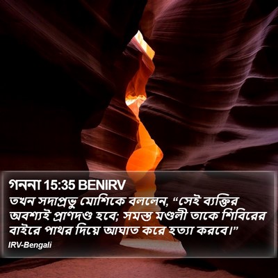 গননা 15:35 BENIRV Bible Verse Image