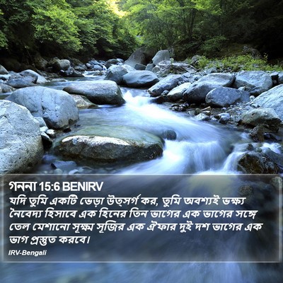 গননা 15:6 BENIRV Bible Verse Image