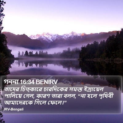 গননা 16:34 BENIRV Bible Verse Image
