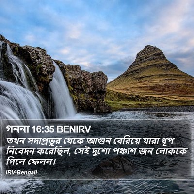 গননা 16:35 BENIRV Bible Verse Image