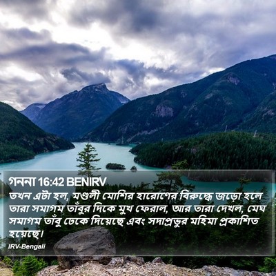 গননা 16:42 BENIRV Bible Verse Image