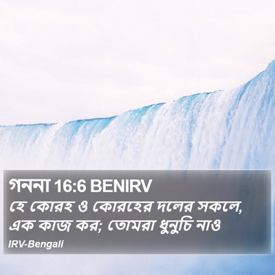 গননা 16:6 BENIRV Bible Verse Image