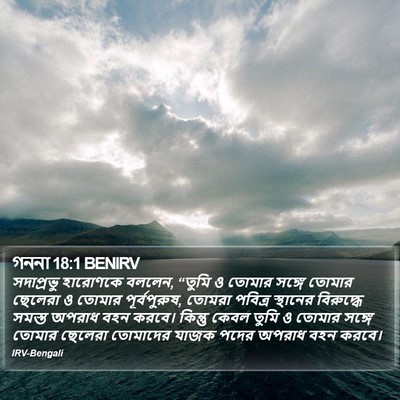 গননা 18:1 BENIRV Bible Verse Image