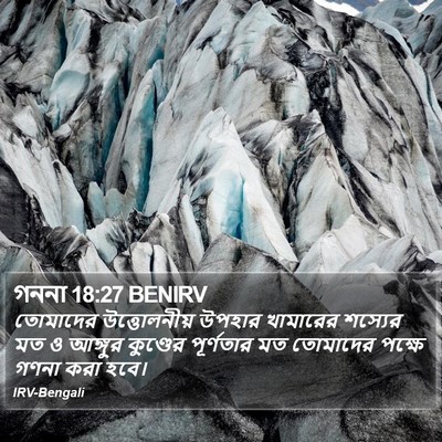 গননা 18:27 BENIRV Bible Verse Image
