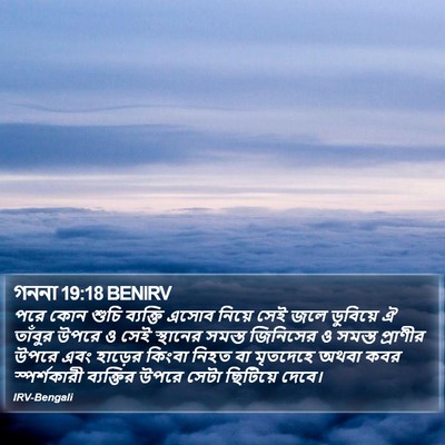 গননা 19:18 BENIRV Bible Verse Image