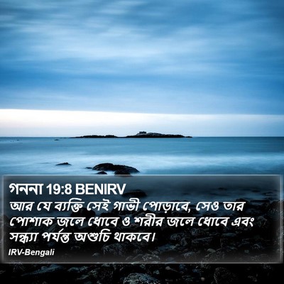গননা 19:8 BENIRV Bible Verse Image