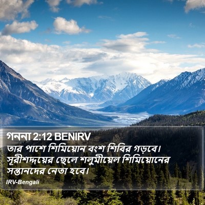 গননা 2:12 BENIRV Bible Verse Image