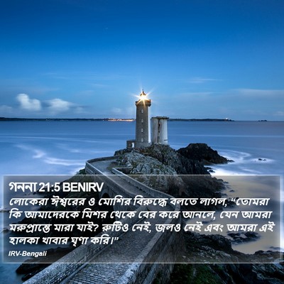 গননা 21:5 BENIRV Bible Verse Image