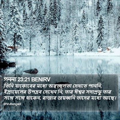 গননা 23:21 BENIRV Bible Verse Image