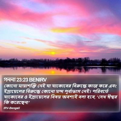 গননা 23:23 BENIRV Bible Verse Image