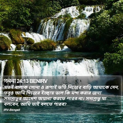 গননা 24:13 BENIRV Bible Verse Image