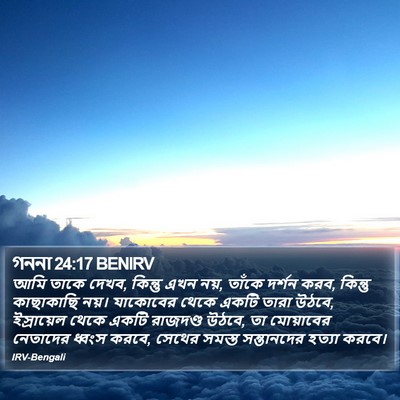গননা 24:17 BENIRV Bible Verse Image