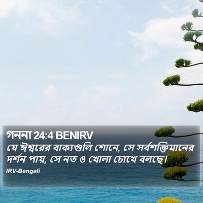 গননা 24:4 BENIRV Bible Verse Image